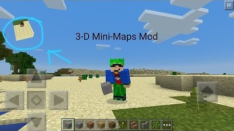 3-D Mini Map Mod Review Minecraft PE