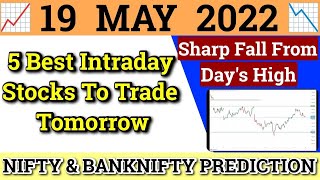 Daily Best Intraday Stocks | 19 May 2022 | Stocks to buy tomorrow | Detailed Analysis