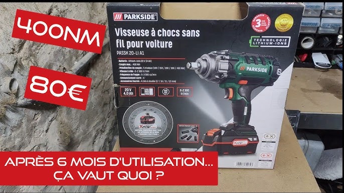 clé à chocs RYOBI 400 Nm One+ 18v déboulonneuse (+PARKSIDE PASSK 20-LI  TECCPO TDIW01P) impact wrench 