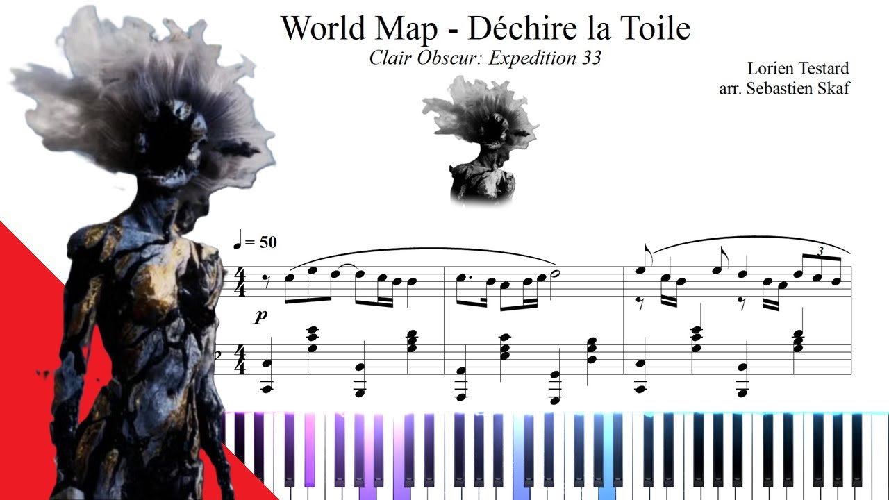 World Map - Déchire la Toile – Lorien Testard Sheet Music for