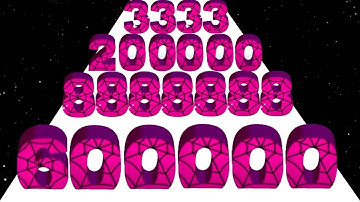 Number Rush: 2048 Challenge (vs) Number Run - All Level Gameplay Walkthrough (ASMR, Max Level)