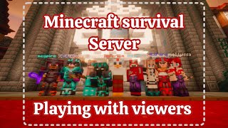 Minecraft Suvival Server - Playing with viewers