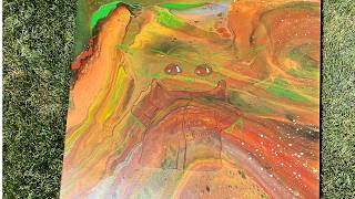I Attempted a 30"x30" Grogu Acrylic Pour