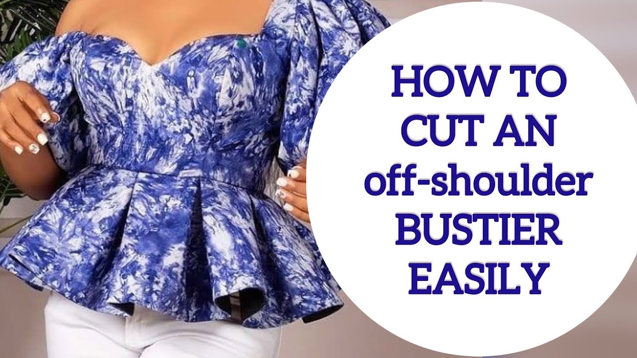 How To Make An Off-Shoulder Bustier With Sleeves - YouTube