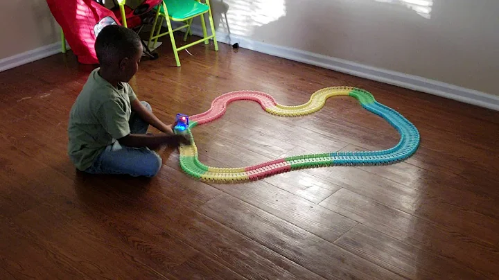 Cody playing Car Track