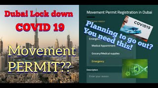 HOW TO APPLY DUBAI MOVEMENT PERMIT | You need a permit when you go out | Be safe Be Secure