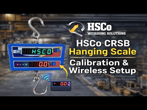 Set wireless display parameters 3 Calibrate the CRSB hanging scale and set up its wireless display