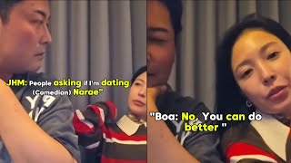 Boa insulting Comedian Narae on recent drunk Live