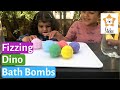 How To Make Hatching Egg Fizzing Dinosaur Bath Bombs | Easy And Fun DIY Activities For Kids