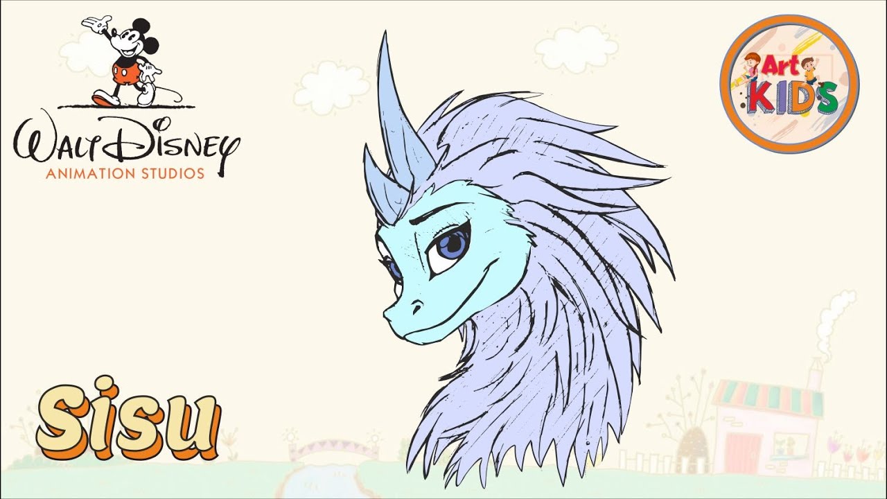 How To Draw Sisu EASY From Raya And The Last Dragon Disney Tutorial