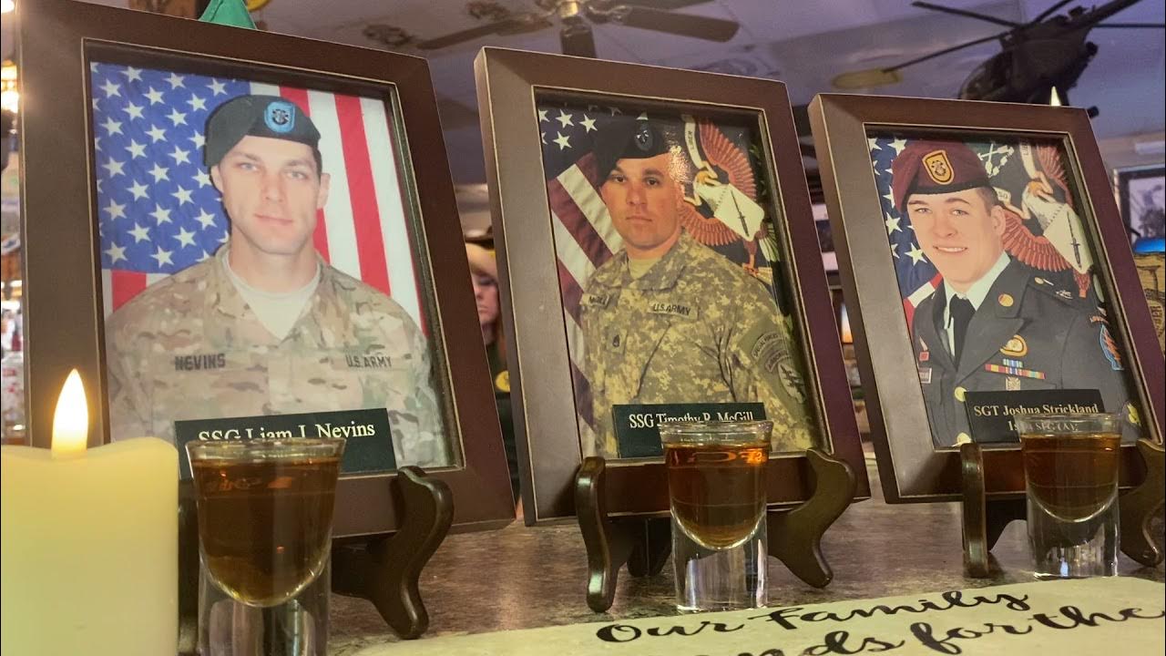 Memorial Toast for SSG Liam Nevins, SSG Timothy McGill, and SGT Joshua Strickland YouTube