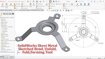 SolidWorks Sheet Metal Exercise Bracket Modeling (Forming tool)