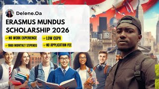 ERASMUS MUNDUS SCHOLARSHIP 2026 | COMPLETE APPLICATION TUTORIAL