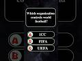 Which organization controls world football?
