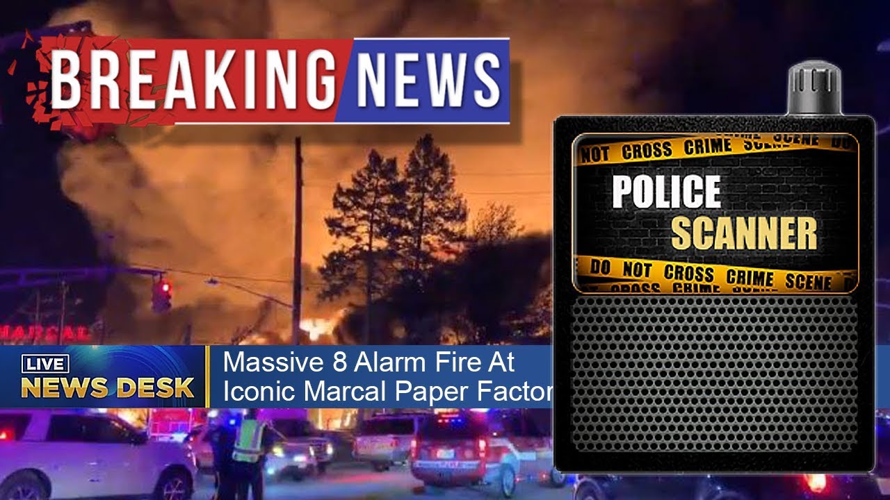 Massive 8Alarm Fire hits New Jersey paper factory, Firefighters battle