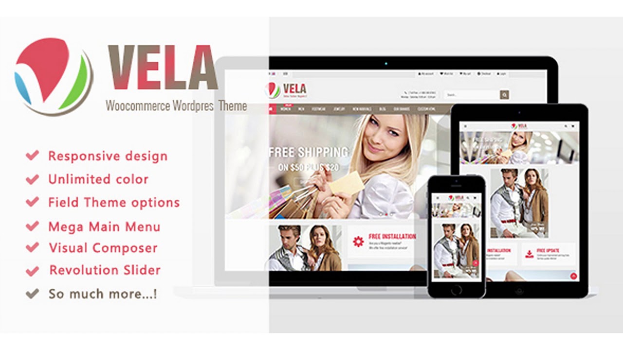 Vela - Multi-Purpose WooCommerce WordPress | Themeforest Website ...