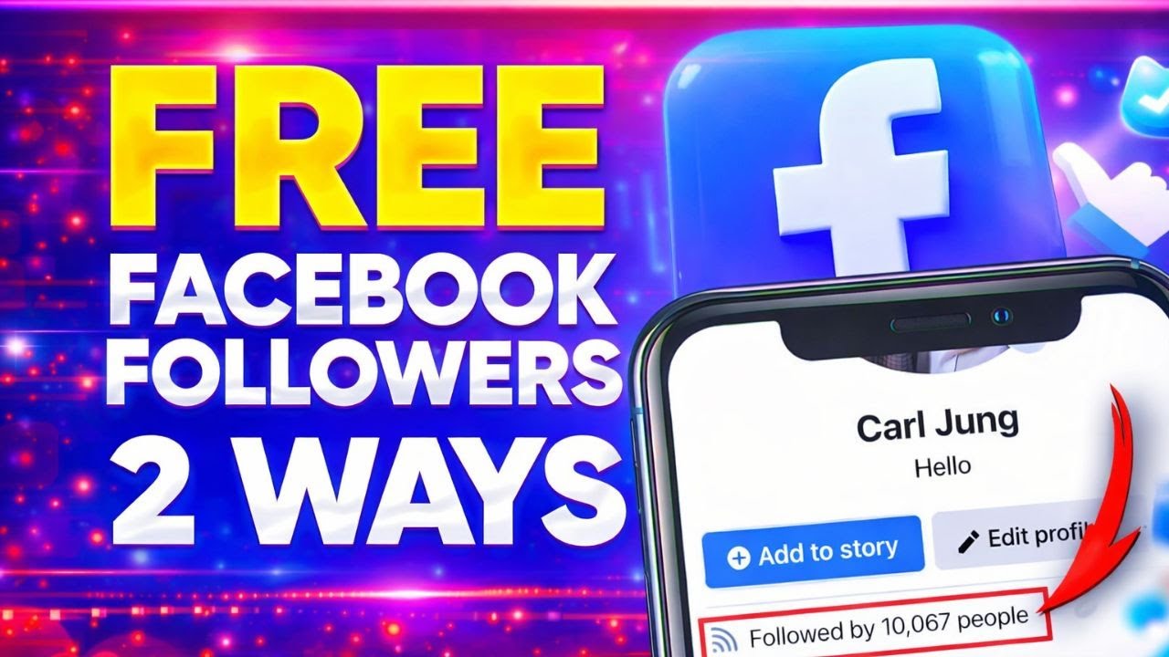 HOW TO GET 10 000 FREE FOLLOWERS ON FACEBOOK IN 5 MINUTES | 2 FREE WAYS TO GROW ON FACEBOOK IN 2026