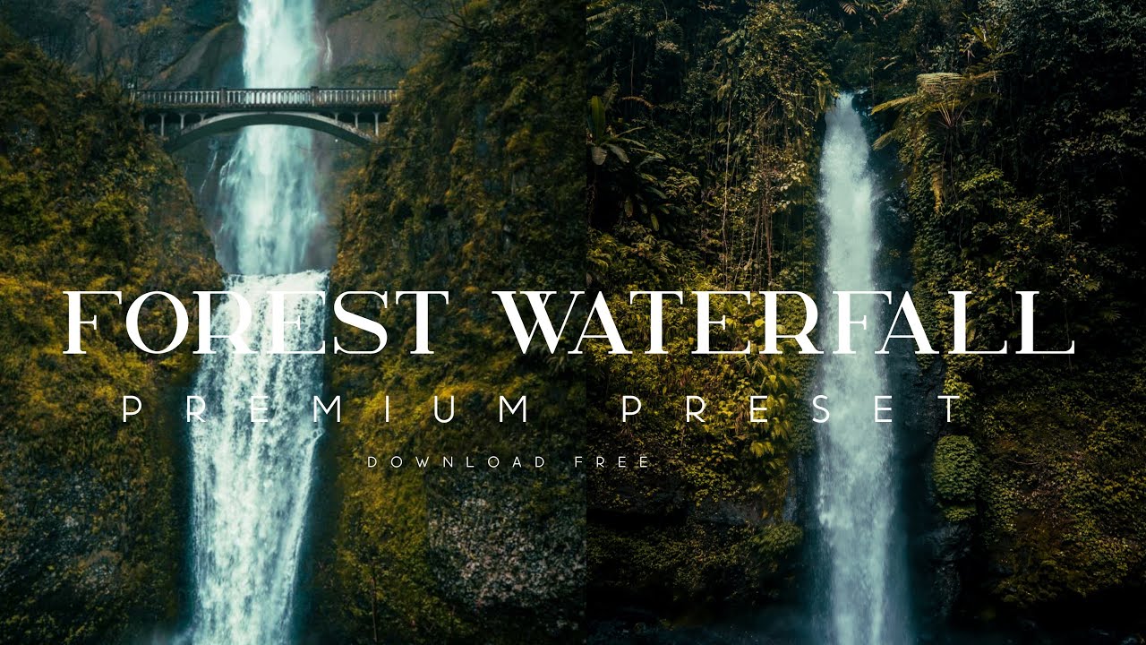 FOREST WATERFALL PREMIUM LIGHTROOM PRESET | FREE DOWNLOAD LIGHTROOM DNG & XMP PRESET