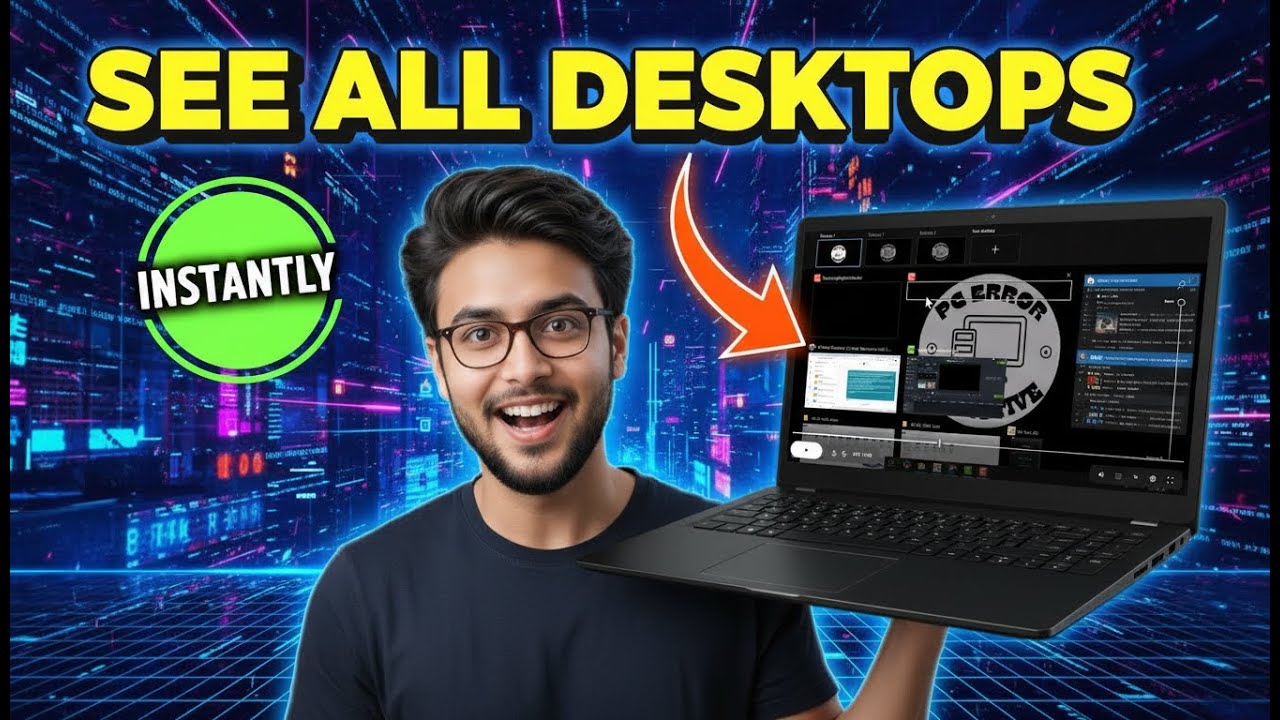 How to See All Desktops on Windows 10 | Task View Tutorial - YouTube