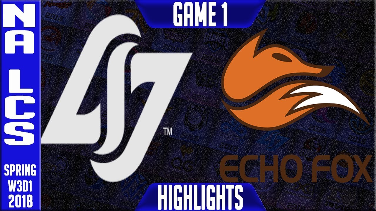CLG vs FOX Highlights | NA LCS Week 3 Spring 2018 W3D1 | Counter Logic Gaming vs Echo Fox Highlights