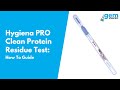 Hygiena pro clean protein residue test instructional  gem scientific