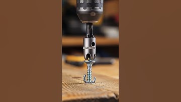 ​The Ultimate Tool for Installing Eye Hooks. #technology #drill #engineering #diy #satisfying