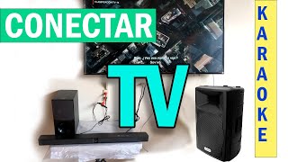 Conectar televisión con bocina o con barra de sonido para KARAOKE | NUEVO!!  - YouTube