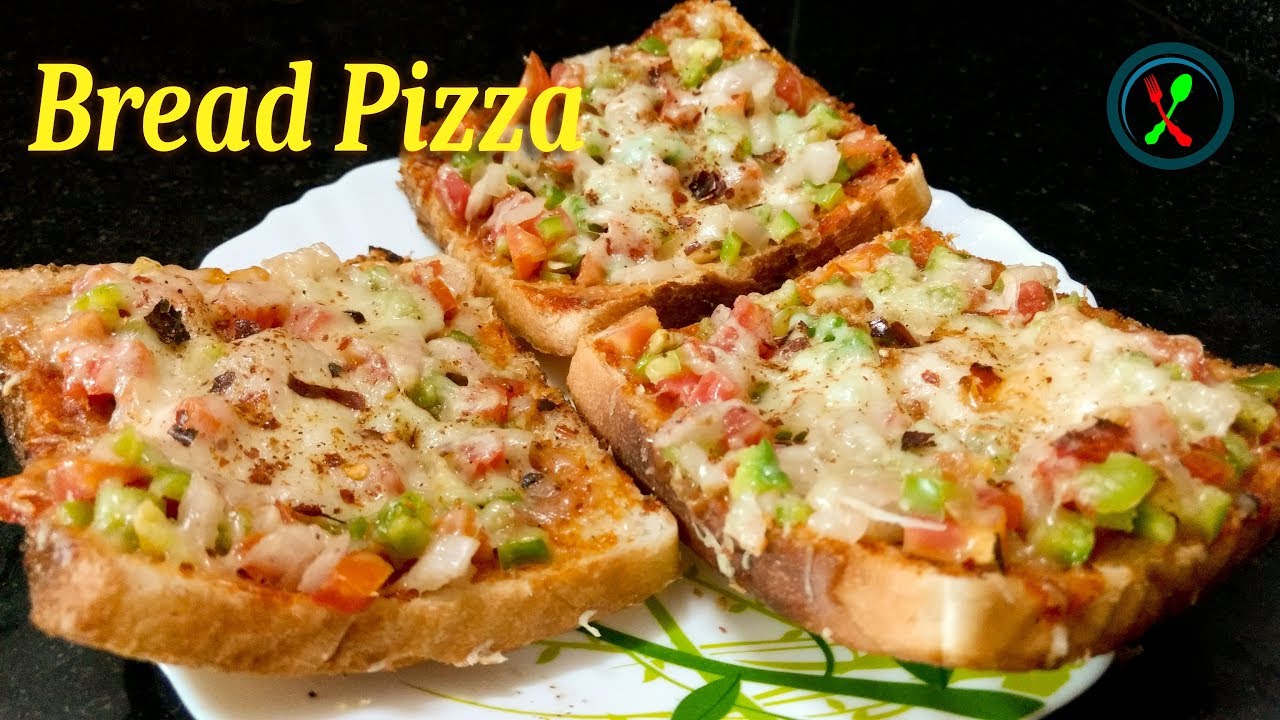 Bread Pizza Recipe in 4 min | Bread Pizza without Oven in Hindi by