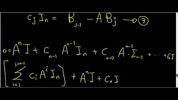 LA-44- Cayley Hamilton theorem Proof part 2