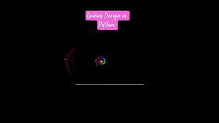 Create Galaxy Design in Python with Easy Code using #turtle #design #python #coding #youtube #shorts