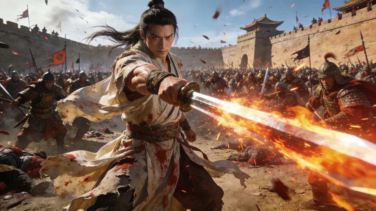 蒙古追兵来袭！废柴小伙暴露剑神身份，一剑击退百万大军！