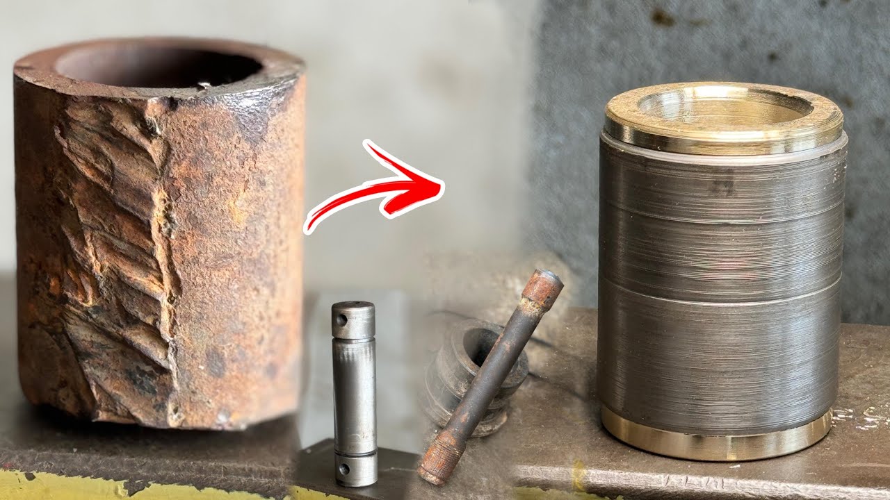 Wheel Bushes Rusted Water Drilling Machine Under Wheel Bushes Loose Making Process Of Pin ...