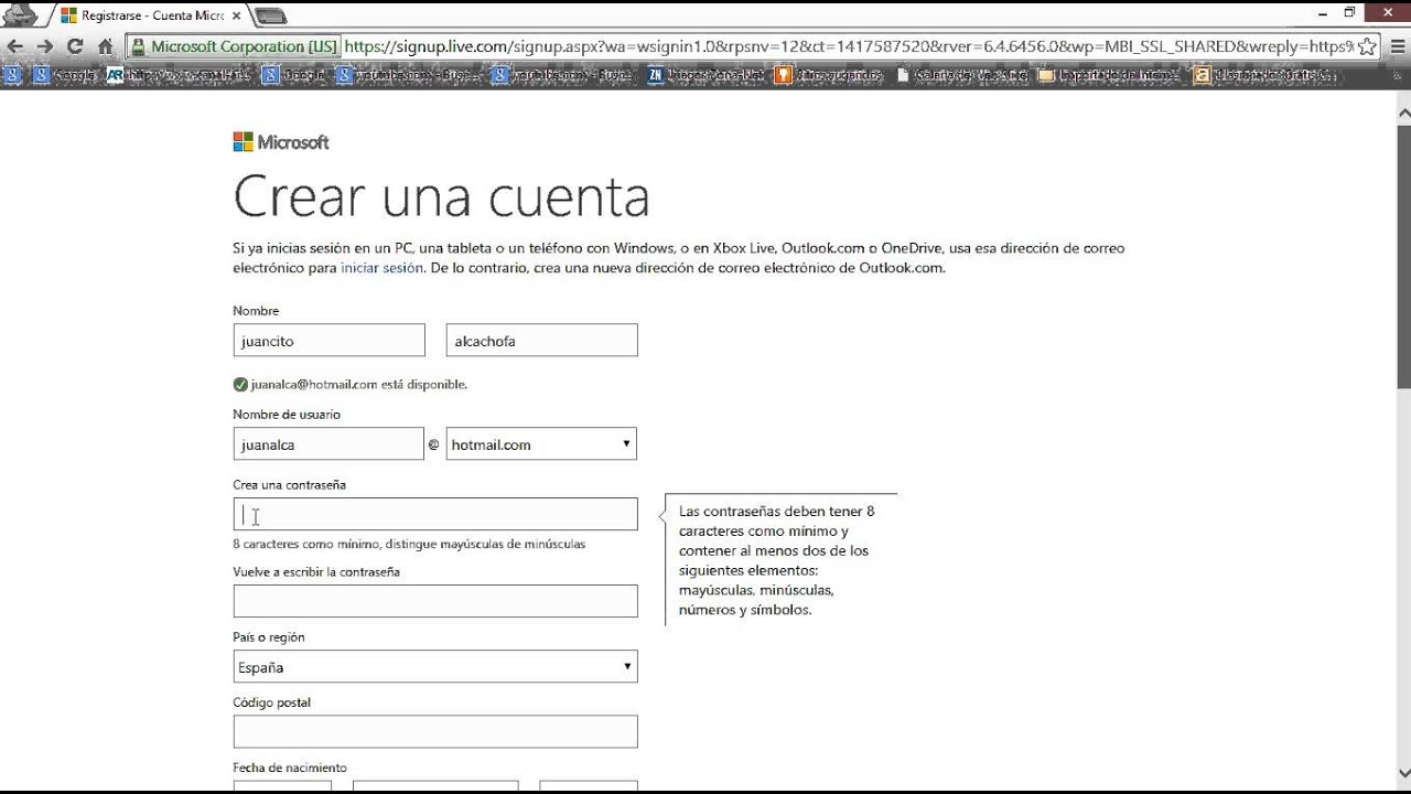 Como Crear Una Cuenta De Hotmail YouTube Como crear una cuenta de hotmail youtube