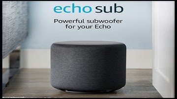 Echo device | Echo Sub | Powerful subwoofer for your Echo | requires compatible Echo device