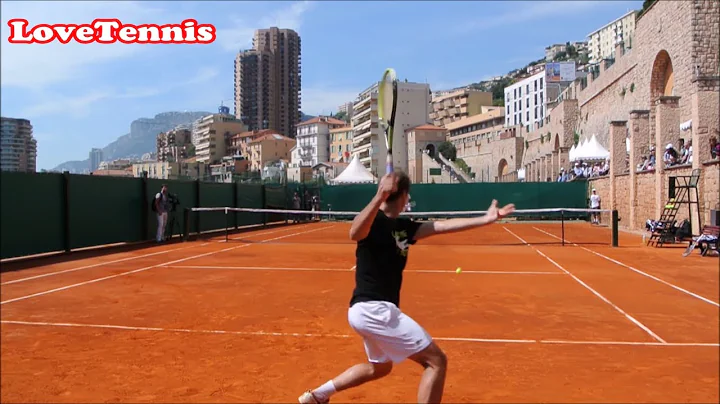 Del Potro vs Gasquet - Court Level View - ATP Tenn...
