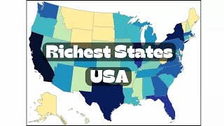 Top 10 wealthiest states USA 🇺🇸