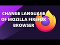 Change Firefox Browser Language