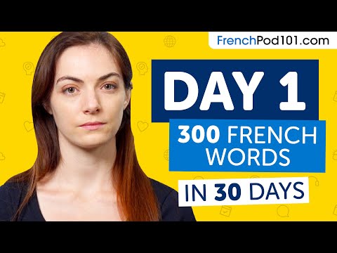 Day 1: 10/300 | Learn 300 French Words in 30 Days Challenge