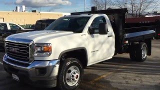 2016 GMC Sierra 3500 Regular Cab 4WD DEL Steel Job Boss Dump Box Oshawa ON Stock # 160454