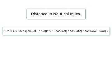 Calculate Distance in Nautical Miles: C Program