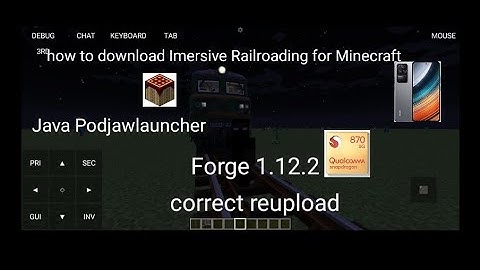PodjawLayncher for android - Immersive Railroading Train - Minecraft mods Minecraft java - 1.12.2