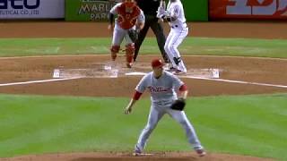 Jerad Eickhoff phillies nab Christian Yelich in rundown