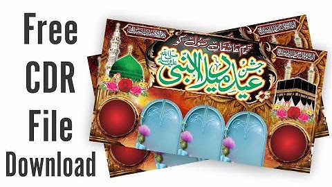Jashne Eid Milad un Nabi Mubarak CorelDraw Urdu Jashan Flex Design Free Download