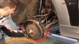 MINI Cooper R56, R57 - FRONT - Передние амортизаторы KYB установка MINI Cooper R56, R57 - FRONT - Передние амортизаторы KYB установка