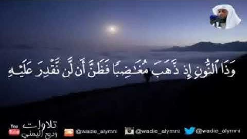 اجمل تلاوة لشيخ وديع اليمني من سورة الانبياء