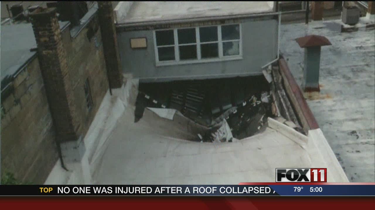 5PM MON COLLEGE AVENUE ROOF COLLAPSE