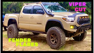 Toyota Tacoma | How to Viper Cut & Fender Flares | (2017 Tacoma)