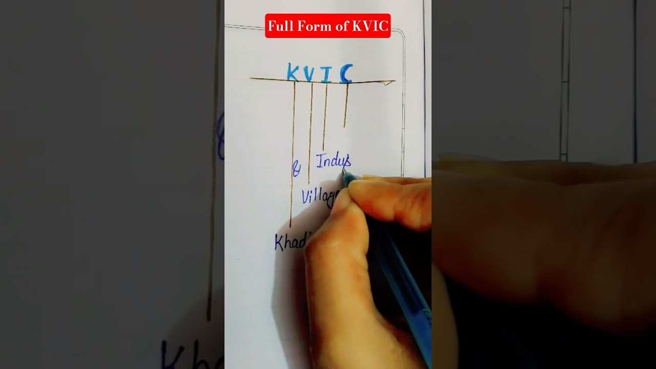 Full Form of KVIC| Khadi & Village Industries Commission|