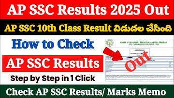 AP SSC Results 2025 | AP SSC 10th Results 2025 Check | How to Check AP SSC Results ? SSC Result Link