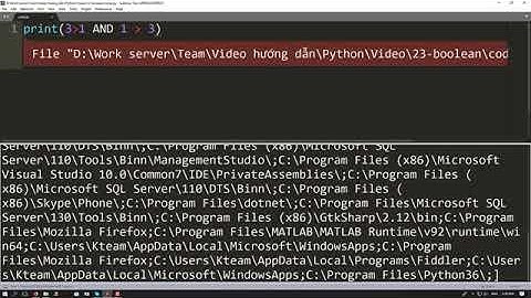 Bài 23 - Kiểu dữ liệu Boolean trong python